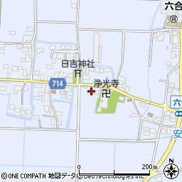 福岡県柳川市大和町六合980周辺の地図