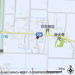 福岡県柳川市大和町六合991周辺の地図