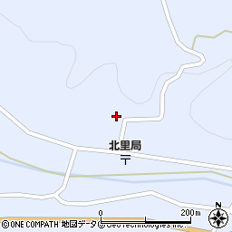 熊本県阿蘇郡小国町北里周辺の地図