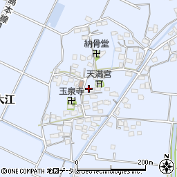 福岡県みやま市瀬高町大江1489周辺の地図