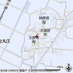 福岡県みやま市瀬高町大江1291周辺の地図
