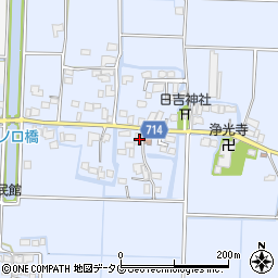福岡県柳川市大和町六合993周辺の地図