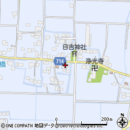 福岡県柳川市大和町六合986周辺の地図