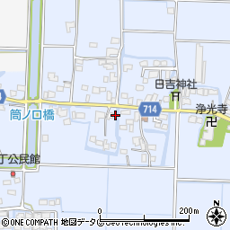 福岡県柳川市大和町六合506周辺の地図