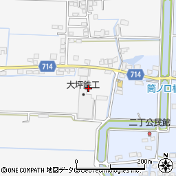 福岡県柳川市大和町塩塚106周辺の地図