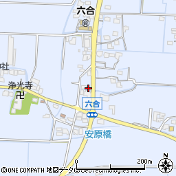 福岡県柳川市大和町六合931周辺の地図
