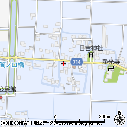 福岡県柳川市大和町六合994周辺の地図