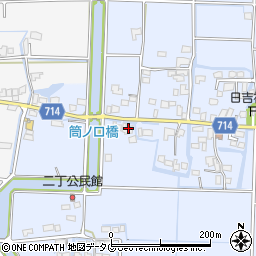 福岡県柳川市大和町六合1046周辺の地図