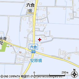 福岡県柳川市大和町六合926周辺の地図