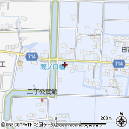 福岡県柳川市大和町六合1048周辺の地図