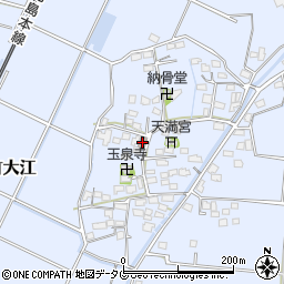 福岡県みやま市瀬高町大江1297周辺の地図