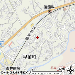 長崎県佐世保市早苗町464周辺の地図