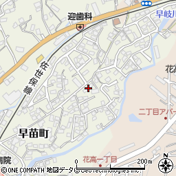 長崎県佐世保市早苗町417周辺の地図