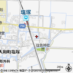 福岡県柳川市大和町塩塚435周辺の地図