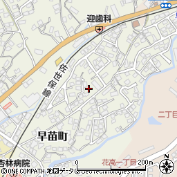 長崎県佐世保市早苗町459-3周辺の地図