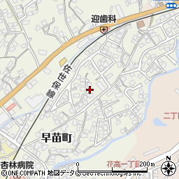 長崎県佐世保市早苗町459周辺の地図