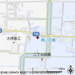 福岡県柳川市大和町六合1063周辺の地図
