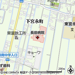 長田病院ケアプランサービス周辺の地図