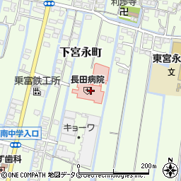 長田病院周辺の地図
