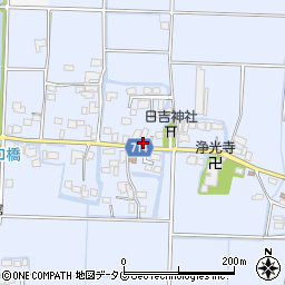 福岡県柳川市大和町六合552周辺の地図