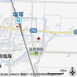 福岡県柳川市大和町塩塚449周辺の地図