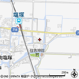 福岡県柳川市大和町塩塚449-1周辺の地図