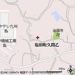 佐賀県嬉野市塩田町大字久間乙1456周辺の地図