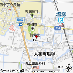 福岡県柳川市大和町塩塚563周辺の地図