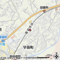 長崎県佐世保市早苗町517-9周辺の地図