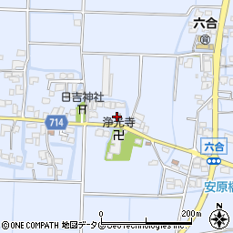 福岡県柳川市大和町六合567周辺の地図