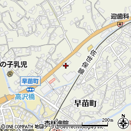 長崎県佐世保市早苗町529周辺の地図