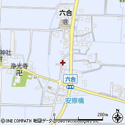 福岡県柳川市大和町六合932周辺の地図