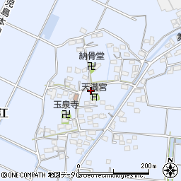 福岡県みやま市瀬高町大江1488周辺の地図