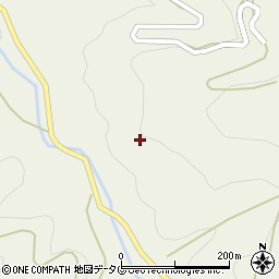 福岡県八女市立花町白木2406周辺の地図