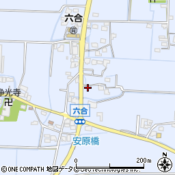 福岡県柳川市大和町六合930周辺の地図