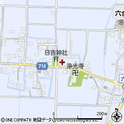 福岡県柳川市大和町六合557周辺の地図