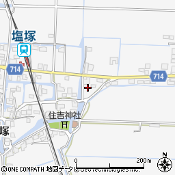 福岡県柳川市大和町塩塚234周辺の地図