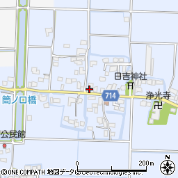 福岡県柳川市大和町六合546周辺の地図
