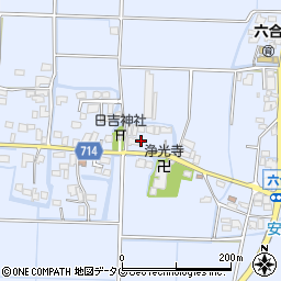 福岡県柳川市大和町六合562周辺の地図