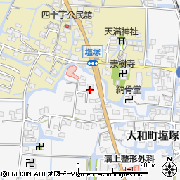 福岡県柳川市大和町塩塚737周辺の地図