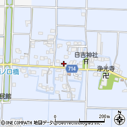 福岡県柳川市大和町六合548周辺の地図