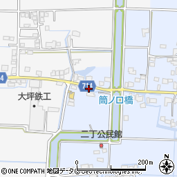 福岡県柳川市大和町六合1065周辺の地図