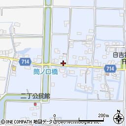 福岡県柳川市大和町六合492周辺の地図