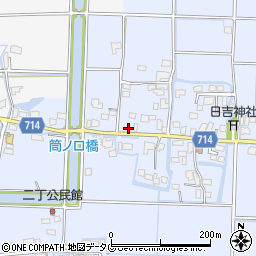 福岡県柳川市大和町六合488周辺の地図