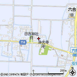 福岡県柳川市大和町六合564周辺の地図