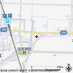 福岡県柳川市大和町塩塚234-1周辺の地図