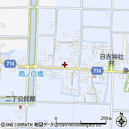 福岡県柳川市大和町六合485周辺の地図