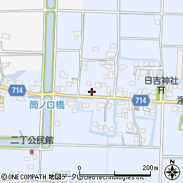 福岡県柳川市大和町六合486周辺の地図