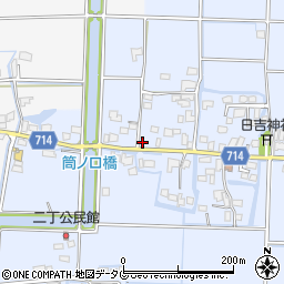 福岡県柳川市大和町六合490周辺の地図