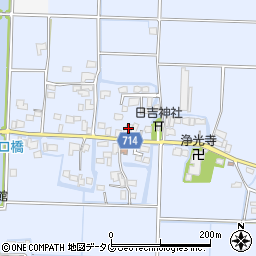 福岡県柳川市大和町六合550周辺の地図